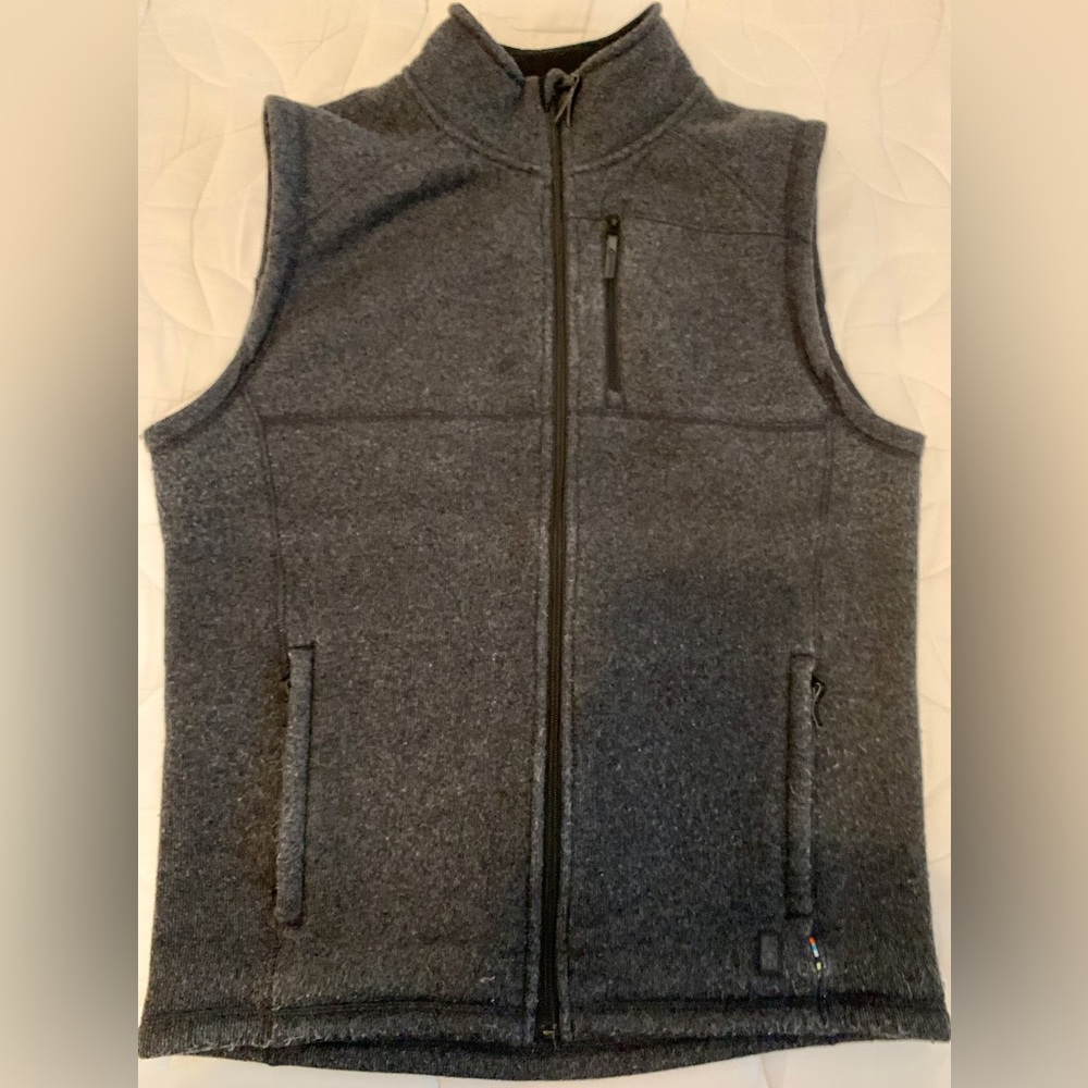Men’s Smartwool Echo Lake Wool Blend Vest Grey (M)